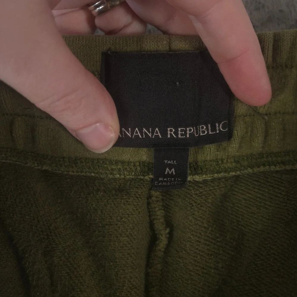LOT OF 2 Banana Republic Sweatpants Mens M Tall Fleece Jogger French Terry Pants